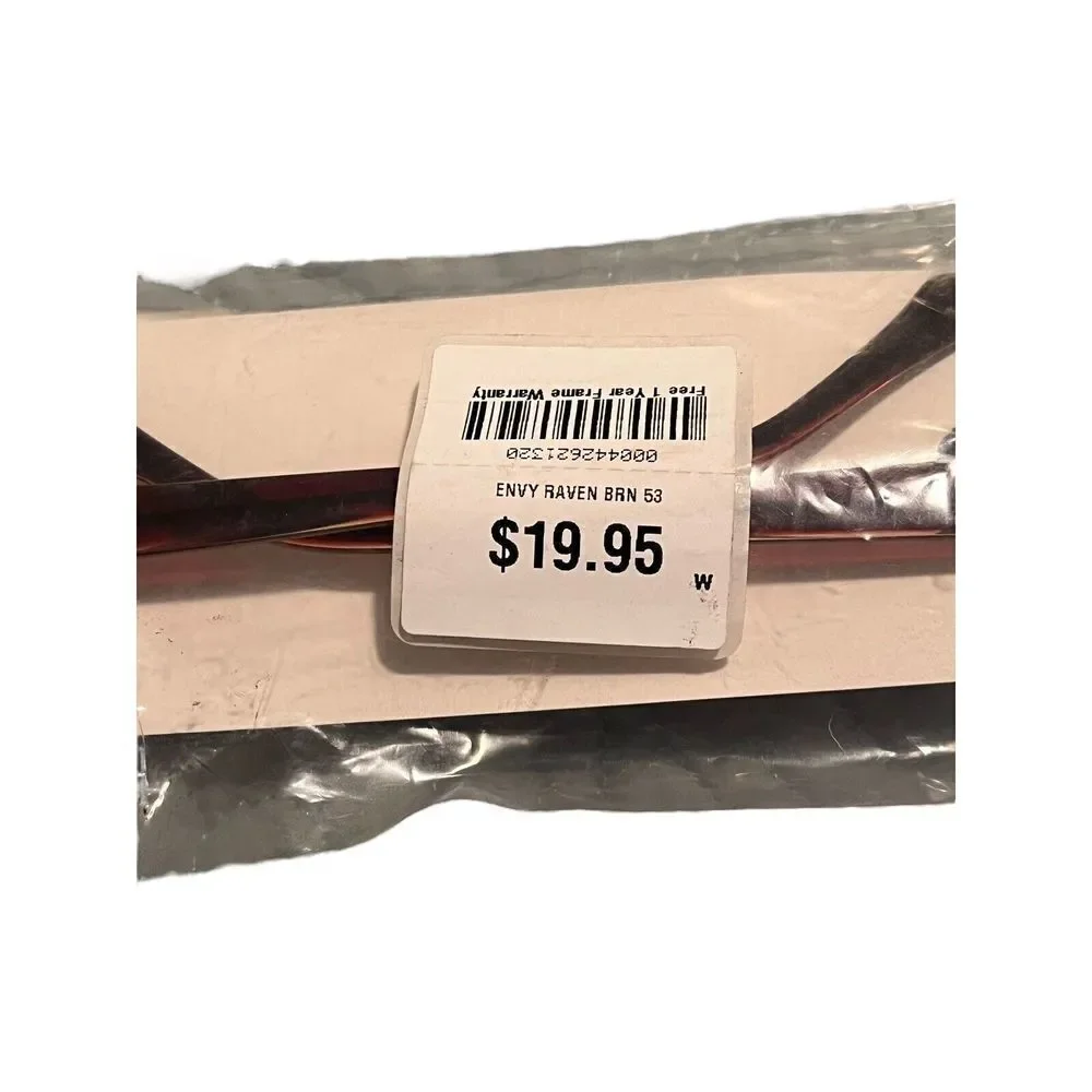 Envy Women's Eyewear Glasses Brown Clear 53 18 140 New